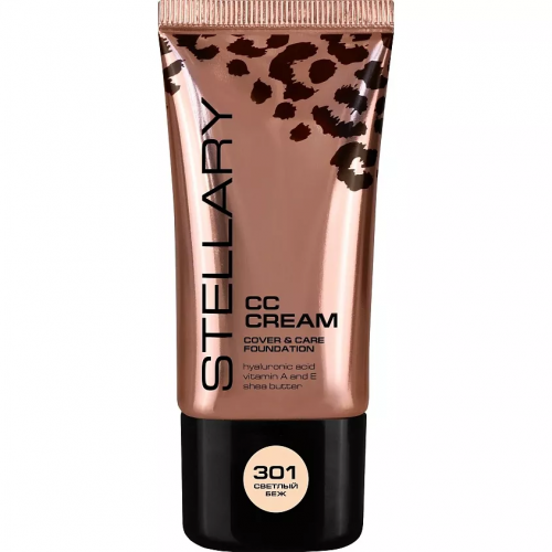 Stellary CC Сream СС-крем для лица с гиалуроновой кислотой (301 Светлый бежевый)