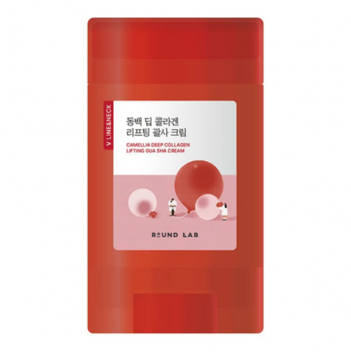 Round Lab Camellia Deep Collagen Lifting GUA SHA Cream Лифтинг-крем для лица с аппликатором