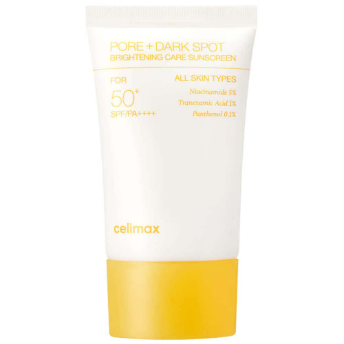 Celimax Pore+Dark Spot Brightening Care Sunscreen SPF50+ PA++++ Осветляющий солнцезащитный крем (Объем: 50 мл)