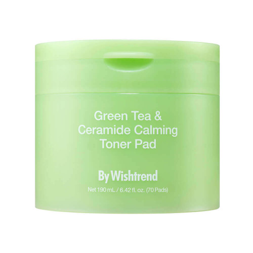 By Wishtrend Green Tea & Ceramide Calming Toner Pad Успокаивающие пэды с зелёным чаем и церамидами  (Комплектация: 70 шт. (190 мл))