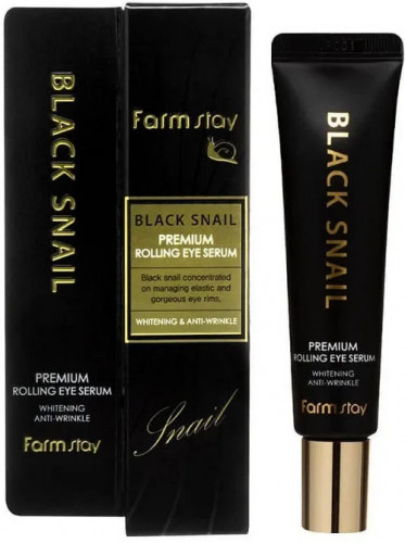 FARM STAY rolling eye serum Сыворотка-роллер для контура глаз (black snail)