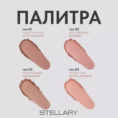Stellary Cashmere Blush Компактные румяна (01 Nude harmony)