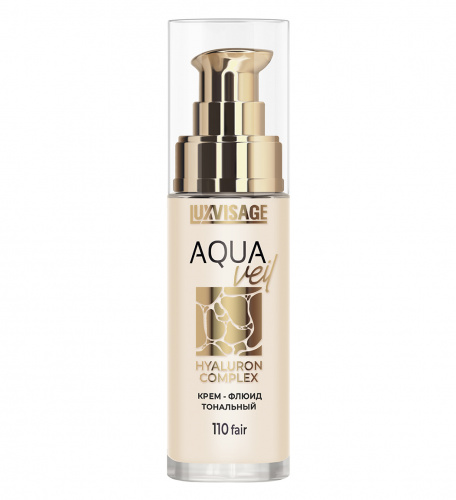 LuxVisage Aqua Veil Hyaluron Complex Крем-флюид тональный (110 fair)