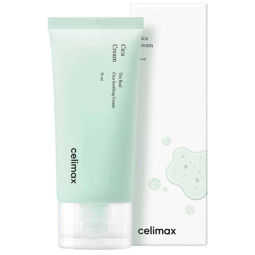 Celimax The Real Cica Soothing Cream Лёгкий безмасляный крем с экстрактом центеллы (Объем: 50 мл)