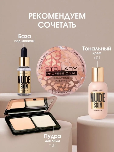 Stellary Sculpting palette 3 in 1 Палетка для контуринга 3-в-1 (Тон 01)
