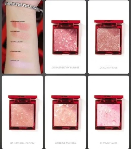 LIC Blush Румяна для лица  (01 Pink flash)